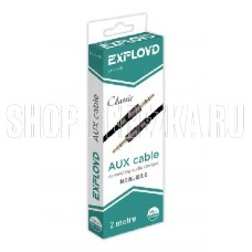 EXPLOYD EX-K-635 AUX Jack 3,5mm (M) - Jack 3,5mm (M) 2M чёрный