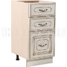 БИТЕЛ АНЖЕЛИКА СТР 400/3 фасад ясень/патина, каркас дуб молочный