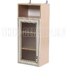 БИТЕЛ АНЖЕЛИКА ШКН 400ПВ (высота 920) фасад ясень/патина, каркас дуб молочный