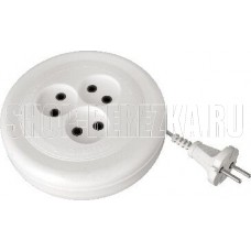VOLSTEN (12432) SR 3x3-R э/удл рулетка, 3м, белый