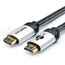 ATCOM (AT3782) Кабель HDMI 3 M (HIGH SPEED, METAL GOLD, в чулке, в пакете)