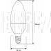 CAMELION (12386) LED8-C35/845/E14/4500К