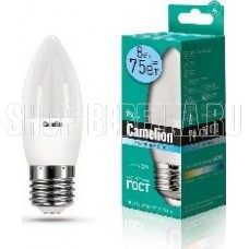 CAMELION (12390) LED8-C35/845/E27/4500К/8Вт