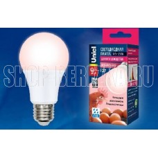UNIEL (UL-00003189) для птиц LED-A60-9W/SCEP/E27/FR/DIM IP65 PLO65WH