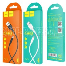 HOCO (6957531080138) X25 USB (m)-microUSB (m) 1.0м - белый