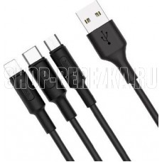 HOCO (6957531080145) X25 USB (m) - Type-C (m) 1.0m - черный