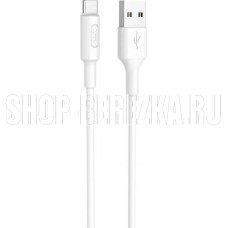 HOCO (6957531080152) X25 USB (m) - TYPE-C (m) 1m - силикон белый