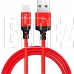HOCO (6957531062851) X14 USB (m)-microUSB (m) 1.0м - красный/черный