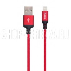 HOCO (6957531062837) X14 USB (m) - 8 Pin (m) 1.0m - красный/черный