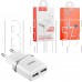 HOCO (6957531047759) C12 2USB 2.4A белый