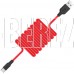 HOCO (6957531071419) X21 USB (m) - Type-C (m) 1.0m - красный/черный