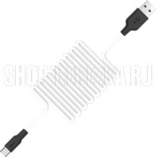 HOCO (6957531071402) X21 USB (m) - Type-C (m) 1.0m - белый/черный