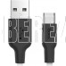 HOCO (6957531071402) X21 USB (m) - Type-C (m) 1.0m - белый/черный