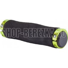 STELS Грипсы XH-GN02BL 130 мм чёрные, материал EVA, зеленые кольца, в инд. упаковке 150243 LU089188