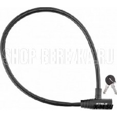 STELS Трос-замок 86106 длина 800 мм, с ключом чёрный 540078 LU089557