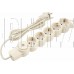 DUWI 32572 7 С/Ф 5 гнезд- 3,0м - слоновая кость