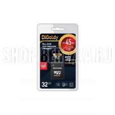 DIGOLDY MicroSDXC 32GB Class10 + адаптер SD (45MB/s)