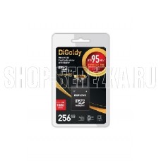 DIGOLDY MicroSDXC 256GB Class10 + адаптер SD (95MB/s)