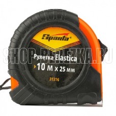 SPARTA Рулетка Elastica, 10 м х 25 мм, обрезиненный корпус 31314