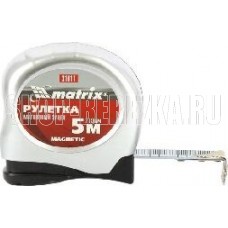 MATRIX Рулетка Magnetic, 5 м х 19 мм, магнитный зацеп 31011
