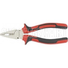 MATRIX Плоскогубцы NICKEL, 180 мм, никелированные, двухкомпонентные рукоятки 16904