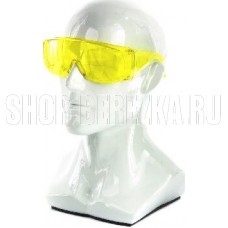 СИБРТЕХ Очки защитные открытого типа, желтые, ударопрочный поликарбонат Россия 89157