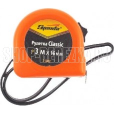 SPARTA Рулетка Classic, 3 м х 16 мм, пластиковый корпус 31302
