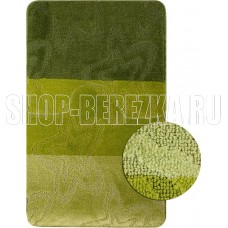 САНАКС 00206 SILVER Коврик в ванную двойной ЗЕЛЁНЫЙ 60х100+50х60 см 100% полиэстер