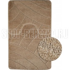 САНАКС 00287 CLASSIC UNI ПОЛОСКИ Коврик в ванную двойной КОРИЧНЕВЫЙ 55х90+ 45х55 см 100% полиэстер