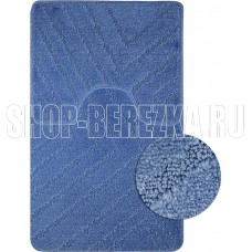 САНАКС 00289 CLASSIC UNI ПОЛОСКИ Коврик в ванную двойной СИНИЙ 55х90+45х55 см 100% полиэстер