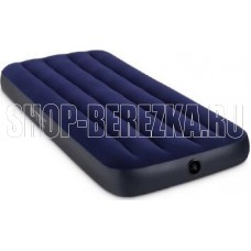INTEX Матрас надувной CLASSIC DOWNY AIRBED FIBER-TECH 76x191x25 см (в коробке) Арт. 64756