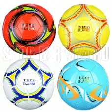 SILAPRO Мяч футбольный 2 сл, р.5, 22см, ПВХ 1.5мм, 4 цвета, 260гр (+-10%) 133-003
