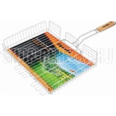 SPARTA Решетка-гриль 300х400х65 мм, объемная хромированная 69561