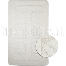 САНАКС 00281 CLASSIC UNI КВАДРАТЫ Коврик в ванную двойной БЕЖЕВЫЙ (55х90+ 45х55)см 100% полиэстер