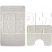 САНАКС 00281 CLASSIC UNI КВАДРАТЫ Коврик в ванную двойной БЕЖЕВЫЙ (55х90+ 45х55)см 100% полиэстер