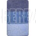 САНАКС 00212 SILVER Коврик в ванную одинарный ГОЛУБОЙ 60х100см 100% полиэстер