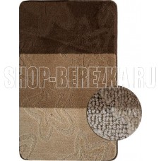 САНАКС 00214 SILVER Коврик в ванную одинарный КОРИЧНЕВЫЙ 60х100см 100% полиэстер