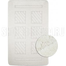 САНАКС 00290 CLASSIC UNI КВАДРАТЫ Коврик в ванную одинарный БЕЖЕВЫЙ 55х90см 100% полиэстер