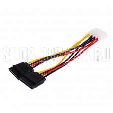 ATCOM (AT8605) Molex - 2хSATA 0.2М (медный) пакет