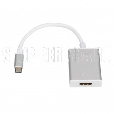 ATCOM (AT3888) TYPE-C (m) - HDMI 4K(f) 0.1М белый