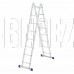 СИБРТЕХ Лестница шарнирная алюминиевая, 4х4, Россия 97882