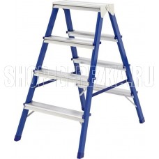 СИБРТЕХ Стремянка двусторонняя 4ст., стальная, Россия 97934 СИБРТЕХ Стремянка двусторонняя 4ст., стальная, Россия 97934