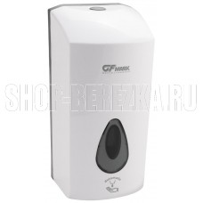 GFMARK 6393 Дозатор Сенсорный, для жидкого мыла, пластик АБС, Белый, большой, с глазком-капля, 1000 мл, ДхГхВ(145х140х280)мм