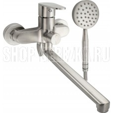 MAGNUS 9241 Смеситель в ванную длинный излив, шаровый с дивертором на корпусе из нерж. стали марка 304 MAGNUS 9241 Смеситель в ванную длинный излив, шаровый с дивертором на корпусе из нерж. стали марка 304