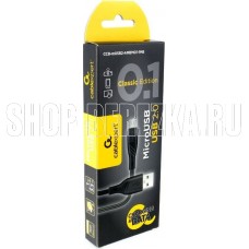 GEMBIRD/Cablexpert (17910) CCB-mUSB2-AMBMO1-CLASSIC 0.1 - 1,0 м - черный
