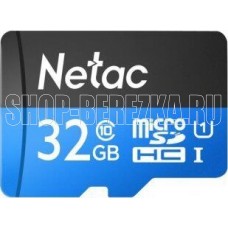 NETAC 32Gb MicroSD P500 + SD адаптер (NT02P500STN-032G-R)