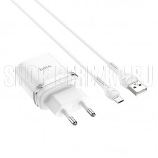 HOCO (6931474716286) C12Qm QC3.0 White + кабель MICRO USB