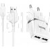 HOCO (6931474716286) C12Qm QC3.0 White + кабель MICRO USB