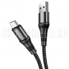 HOCO (6931474734211) X50 USB (m) - microUSB (m) 1.0м - черный