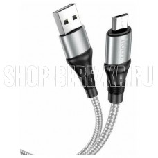 HOCO (6931474734228) X50 USB (m) - microUSB (m) 1.0м - серый